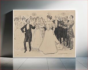 Πίνακας, The education of Mr. Pipp. XXXIV, on the occasion of Mr. Pipp's birthday, a ball is given at Caroney Castle (1899) by Charles Dana Gibson