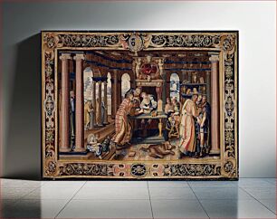 Πίνακας, The Education of the Young King, wool, silk, French XVIc a piece form the tapestry cycle woven for Marie de' Medici, The Stories of Queen Artemisia, based on an epic account by Nicolas Houel; woven in the Faubou