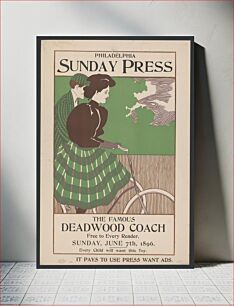 Πίνακας, The famous deadwood coach free to every reader. Sunday, June 7th, 1896