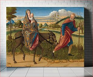 Πίνακας, The Flight into Egypt (ca. 1515) by Vittore Carpaccio