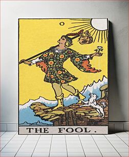 Πίνακας, The Fool card from the Rider–Waite tarot deck, scanned by Holly Voley (http://home