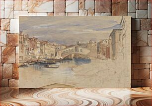 Πίνακας, The Grand Canal and Rialto (1838) by John Frederick Lewis