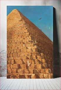 Πίνακας, The Great Pyramid by Giza (1830) by Adrien Dauzats