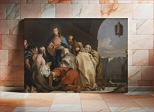 Πίνακας, The institution of the sacrament by Giovanni Domenico Tiepolo