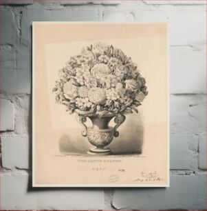 Πίνακας, The lady's boquet (1862) by Currier & Ives