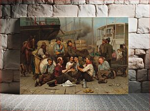 Πίνακας, The Longshoremen's Noon (1879) by John George Brown