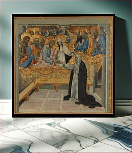 Πίνακας, The Mystic Marriage of Saint Catherine of Siena by Giovanni di Paolo (Giovanni di Paolo di Grazia)