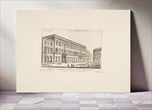 Πίνακας, The palazzo of the Count of Bracciano Odeschalchi.1. Palazzo Muti.2. S. Marcello Monastery by Giovanni Battista Piranesi