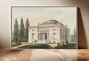 Πίνακας, The Pennsylvania Academy of the Fine Arts, Philadelphia (Copy after an Engraving in The Port Folio Magazine, June 1809) by Pavel Petrovich Svinin