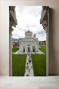 Πίνακας, The Pisa Cathedral and Leaning Tower Ο καθεδρικός ναός της Πίζας και ο κεκλιμένος πύργος