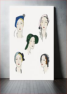 Πίνακας, The pretty Seasonal Hats (1931) by Agnes, Suzanne Talbot, Rose Descat, Germaine Page and Marie Alphonsine