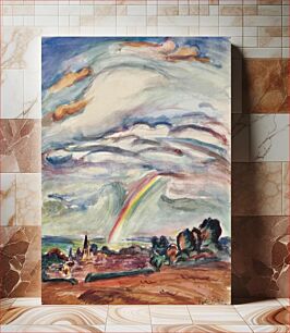 Πίνακας, The rainbow.Montiullier by Othon Friesz