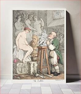 Πίνακας, The Sculptor [Preparations for the Academy, Old Joseph Nollekens and his Venus] (ca. 1800) by Thomas Rowlandson