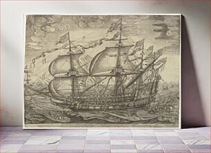 Πίνακας, The Warship Three crowns by Jan Diricks Van Campen