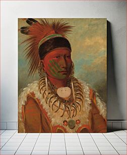 Πίνακας, The White Cloud, Head Chief of the Iowas (1844/1845) by George Catlin