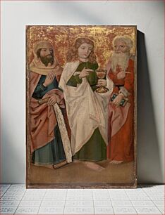 Πίνακας, Three Apostles with Cross-Cutter, Chalice and Book by Unidentified artist