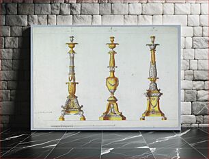 Πίνακας, Three Designs for Candlesticks, Luigi Righetti