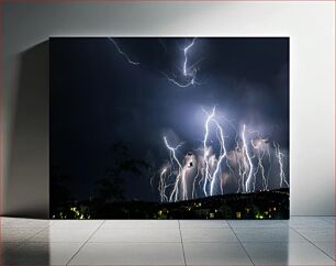 Πίνακας, Thunderstorm Over the City Καταιγίδα πάνω από την πόλη