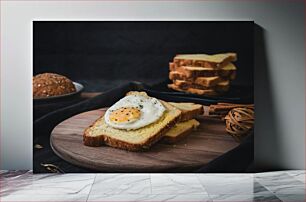 Πίνακας, Toast with Fried Egg Τοστ με τηγανητό αυγό