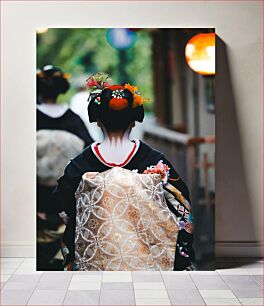 Πίνακας, Traditional Geisha in Japan Παραδοσιακή γκέισα στην Ιαπωνία