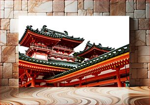 Πίνακας, Traditional Japanese Temple Παραδοσιακός ιαπωνικός ναός
