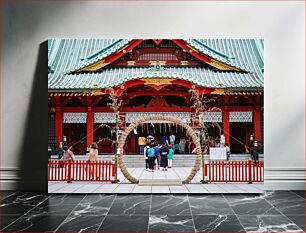Πίνακας, Traditional Japanese Temple Παραδοσιακός ιαπωνικός ναός