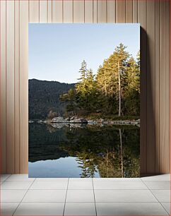 Πίνακας, Tranquil Lake Reflection Ήρεμη αντανάκλαση της λίμνης