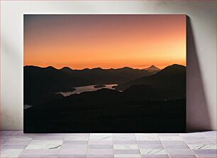 Πίνακας, Tranquil Mountain Sunset Ήσυχο ορεινό ηλιοβασίλεμα