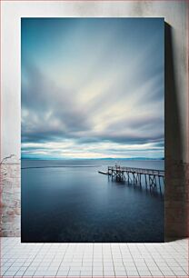 Πίνακας, Tranquil Pier at Dusk Ήσυχη προβλήτα στο σούρουπο