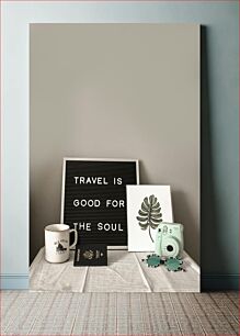 Πίνακας, Travel Setup with Inspiring Message Ρύθμιση ταξιδιού με εμπνευσμένο μήνυμα