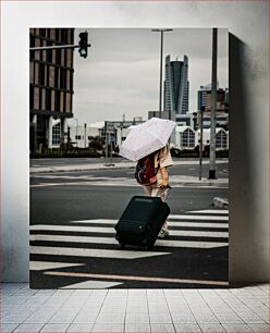 Πίνακας, Traveler Crossing the Street Ταξιδιώτης που διασχίζει το δρόμο