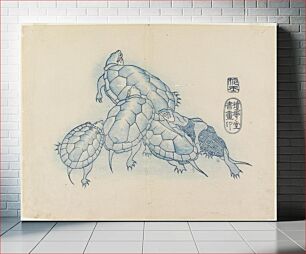 Πίνακας, Turtles (1830s) by Yamada Hogyoku