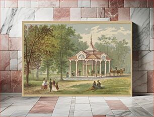 Πίνακας, Twelve Saratoga Views - Pavilion Spring, Saratoga by Robert D. Wilkie