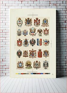 Πίνακας, Twenty three coats of arms on one sheet