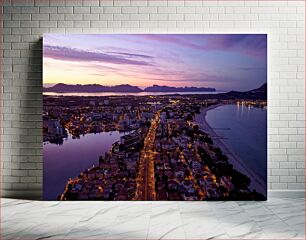 Πίνακας, Twilight Cityscape by the Sea Twilight Cityscape by the Sea