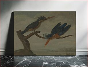 Πίνακας, Two Kingfishers beside a Lake