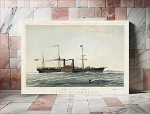 Πίνακας, U.S. Mail Steamer, Illinois, Charles Parsons