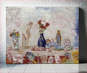 Πίνακας, Under the shadow of masks, 1925, James Ensor