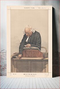 Πίνακας, Vanity Fair - Clergy. Men of the Day, no.51 'The head of the Dissenters'. Binney. 12 October 1872