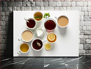 Πίνακας, Variety of Teas and Coffees Ποικιλία τσαγιού και καφέ