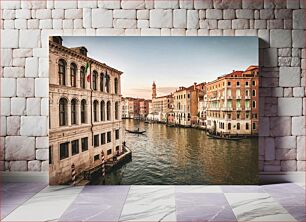 Πίνακας, Venetian Canal at Sunset Ενετικό κανάλι στο ηλιοβασίλεμα