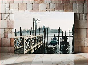 Πίνακας, Venetian Gondolas at Sunrise Ενετικές γόνδολες στο Sunrise