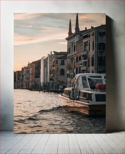 Πίνακας, Venice Canal at Sunset Κανάλι της Βενετίας στο ηλιοβασίλεμα