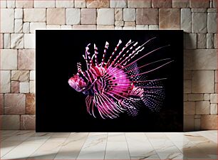 Πίνακας, Vibrant Lionfish in the Dark Ζωντανό λεοντόψαρο στο σκοτάδι