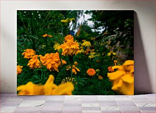 Πίνακας, Vibrant Yellow Flowers Ζωντανά κίτρινα λουλούδια