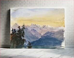 Πίνακας, View from Mount Pilatus (1870) by John Singer Sargent