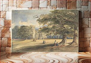 Πίνακας, View of a Churchyard, Southborough, Kent by Anonymous, British, 19th century