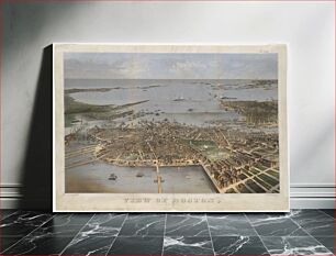 Πίνακας, View of Boston, July 4th 1870