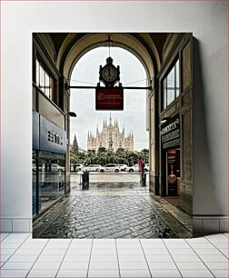 Πίνακας, View of Milan Cathedral from Passage Άποψη του καθεδρικού ναού του Μιλάνου από το Passage