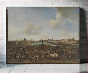 Πίνακας, View of Paris seen from the Place Dauphine by Pieter Wouwerman